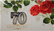 kartka urodzinowa na 70 lat   11,4 cm *19 cm 16092928701