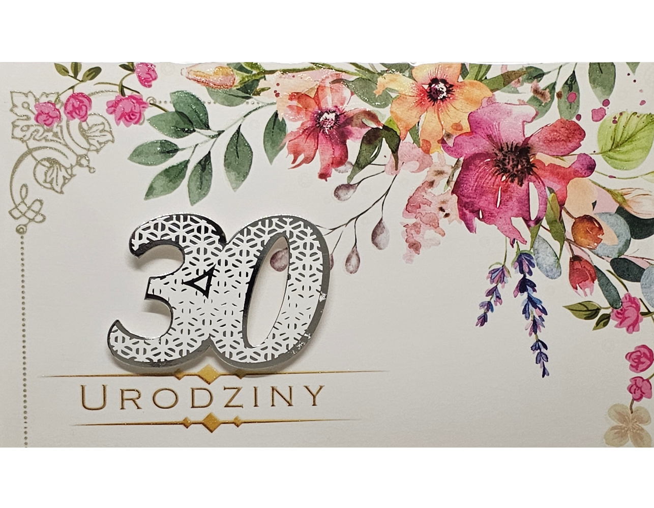 kartka urodzinowa na 30 lat  11,4 cm *19 cm 6092887207
