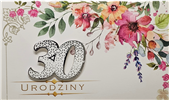 kartka urodzinowa na 30 lat  11,4 cm *19 cm 6092887207