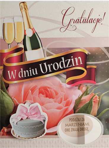 Kartki urodzinowe kartka urodzinowa 12 cm *16,5 cm 13672488013