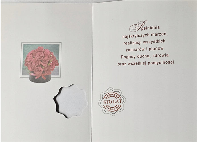 Kartki urodzinowe kartka urodzinowa  12 cm *16,5 cm 13672492343