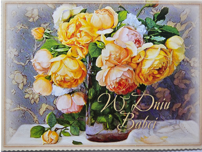 DZIEŃ BABCI kartka karnet NA DZIEŃ BABCI  11,7 cm *16,6 cm 13686997129