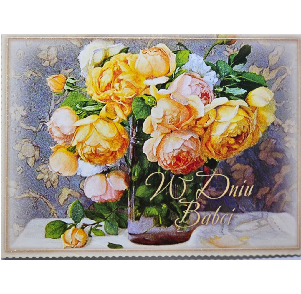 DZIEŃ BABCI kartka karnet NA DZIEŃ BABCI  11,7 cm *16,6 cm 13686997129