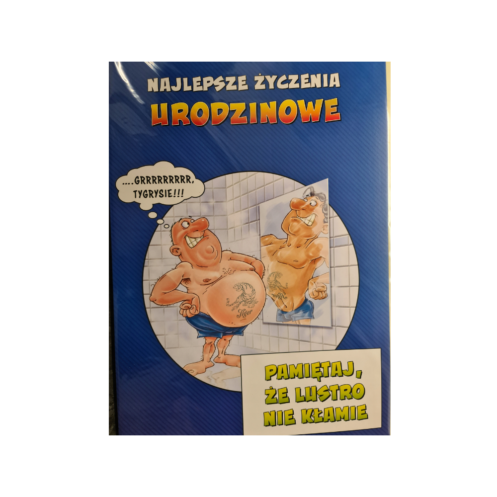 kartka urodzinowa WESOŁE Zabawna MEGA/DUŻA/WIELKA  28,5 cm *41,7 cm 13709839483