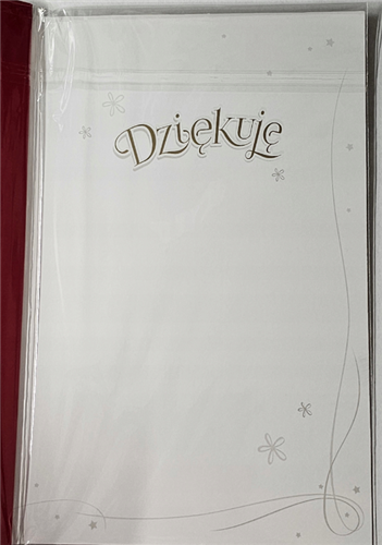 Kartki z okazji podziękowanie, okolicznościowe 13 cm *20,5 cm 13721710584