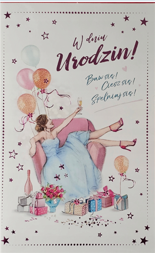 Kartki urodzinowe kartka urodzinowa WESOŁE Zabawna  13 cm *20,4 cm13721734746