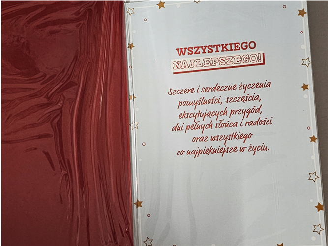 kartka urodzinowa na 60 lat sześćdziesiąte urodziny  12,7 cm *17,8 cm 13726690300