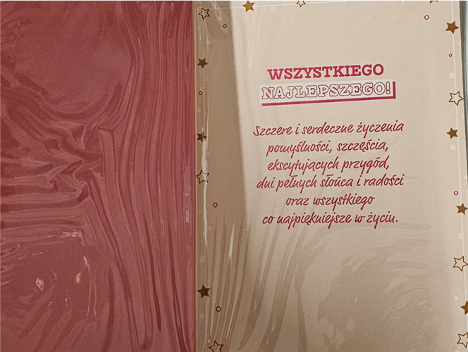 kartka urodzinowa na 60 lat sześćdziesiąte urodziny  12,7 cm *17,8 cm 13726693414