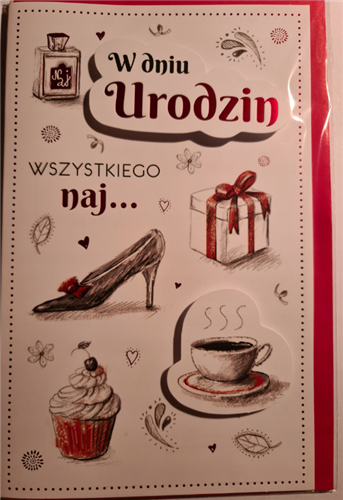 Kartki urodzinowe kartka urodzinowa WESOŁE Zabawna 13 cm *20,4 cm  10820288713