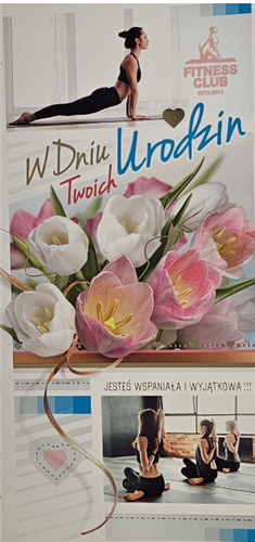 Kartki urodzinowe kartka urodzinowa karnet  10,2 cm *21 cm 13763630069