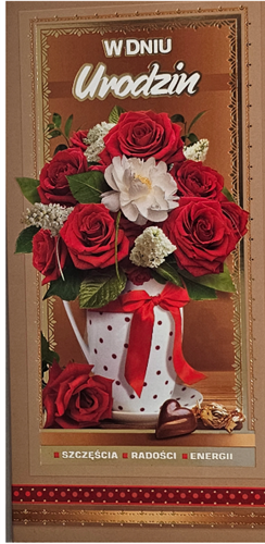 Kartki urodzinowe kartka urodzinowa karnet 10,5 cm *21 cm  13763637958