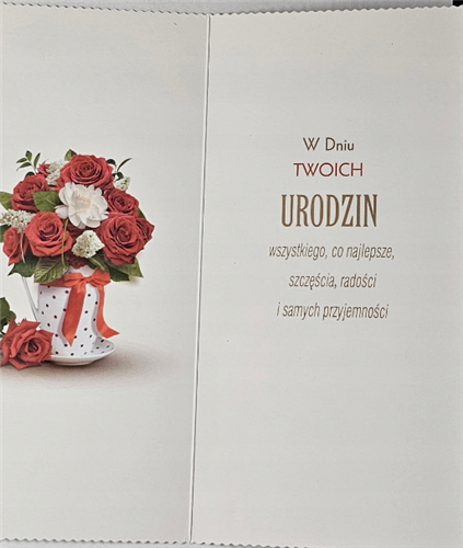 Kartki urodzinowe kartka urodzinowa karnet 10,5 cm *21 cm  13763637958