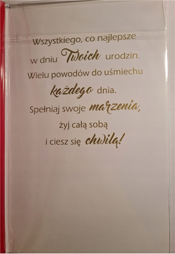 Kartki urodzinowe kartka urodzinowa WESOŁE Zabawna 13 cm *20,4 cm  10820290190