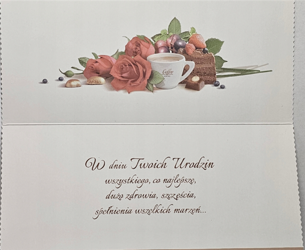 Kartki urodzinowe kartka urodzinowa karnet  10,5 cm *21 cm 13763651156