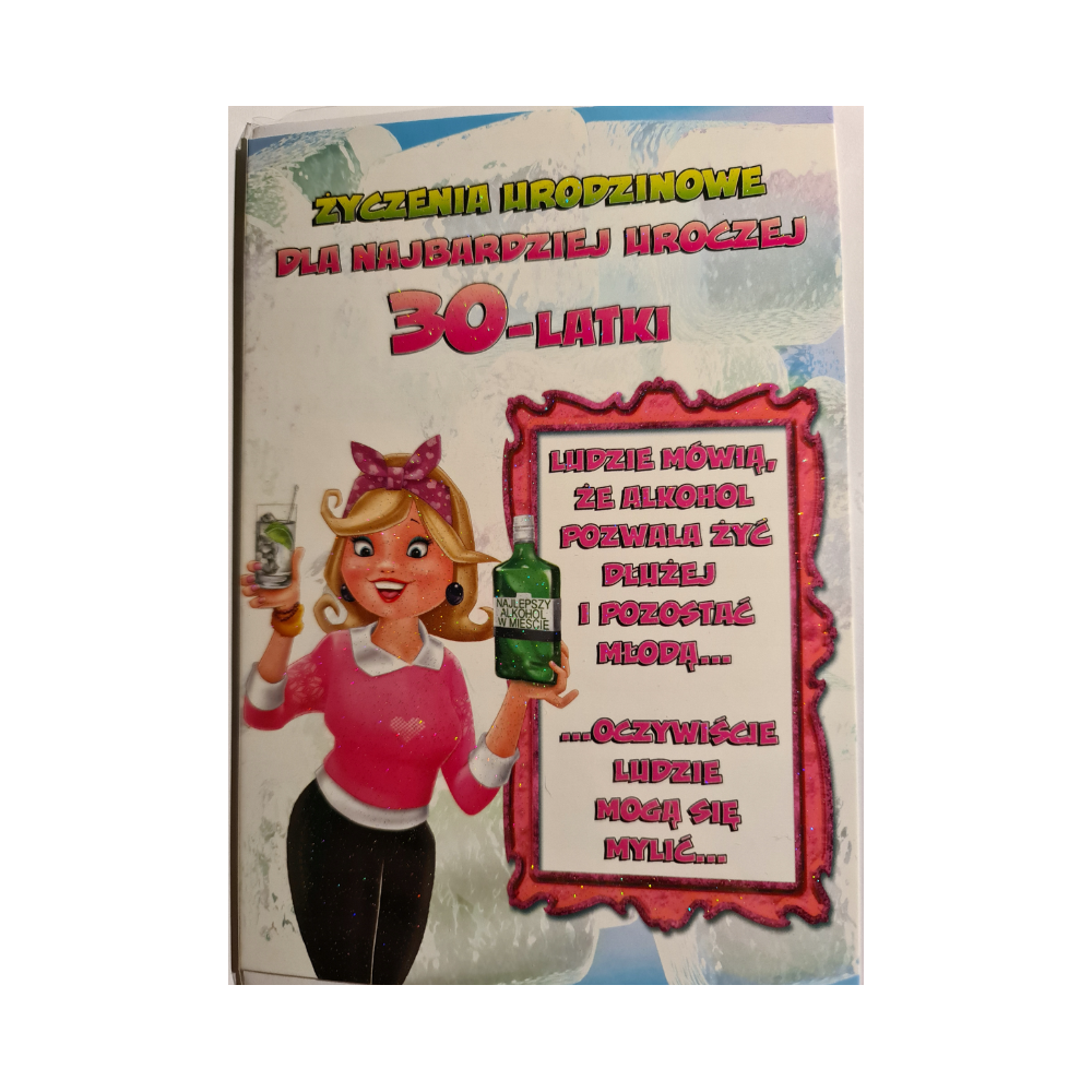 kartka urodzinowa na 30 lat 28,5 cm *41,7 cm 10822751839
