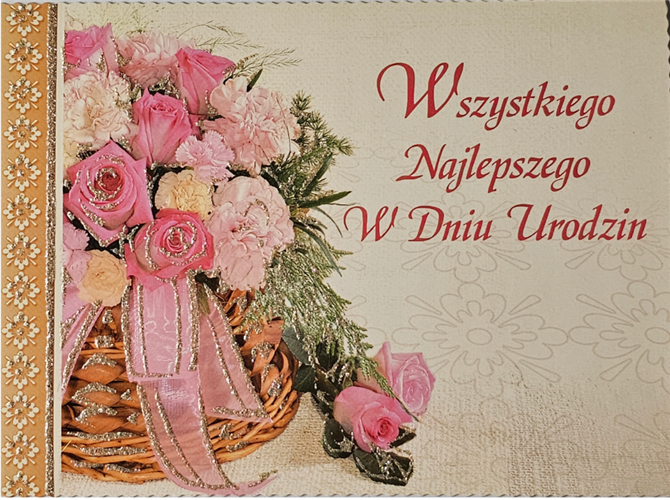 pocztówki Pocztówka urodzinowa CENA za 2 SZTUKI  14,8 cm *10,5 cm 13944748834
