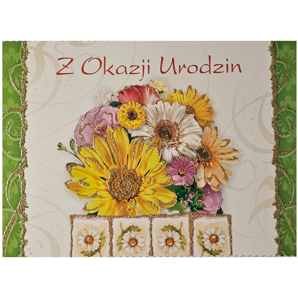 pocztówki Pocztówka urodzinowa CENA za 2 SZTUKI   14,8 cm *10,5 cm  13944749459