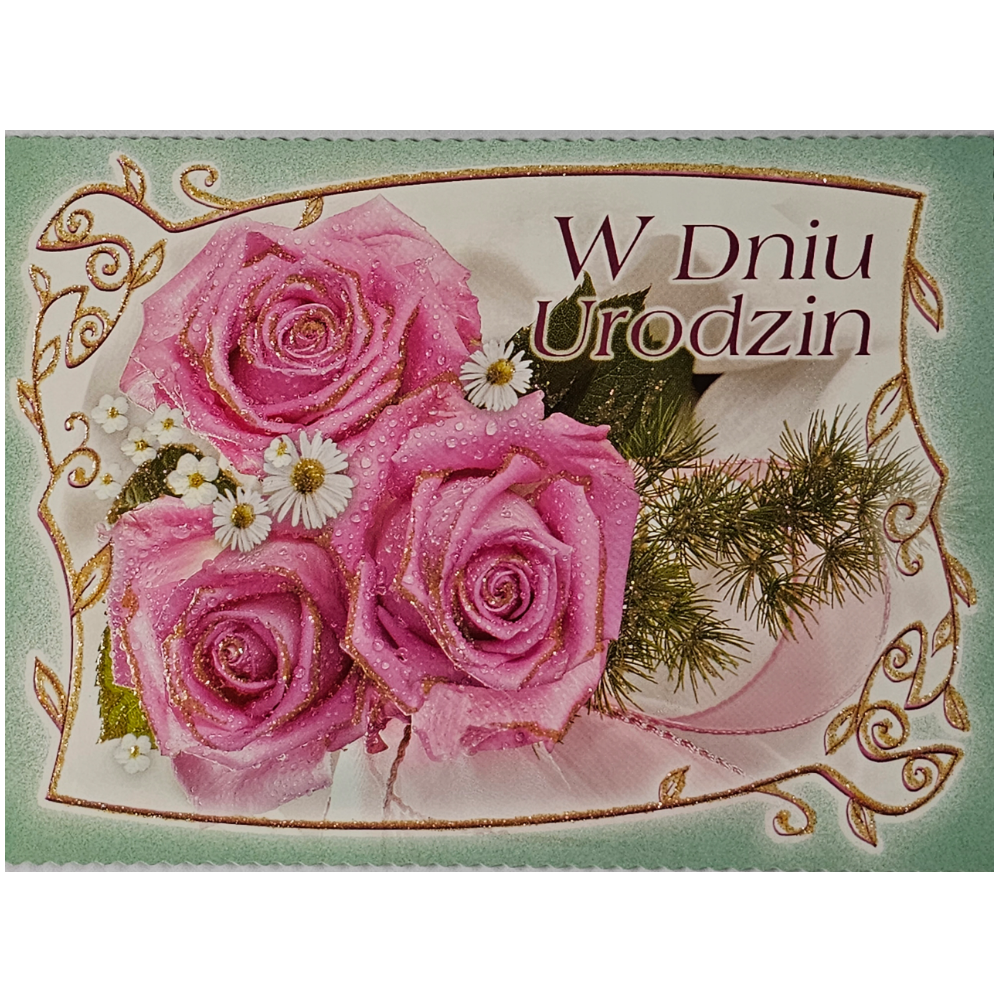 pocztówki Pocztówka urodzinowa CENA za 2 SZTUKI   14,8 cm *10,5 cm  13944751621
