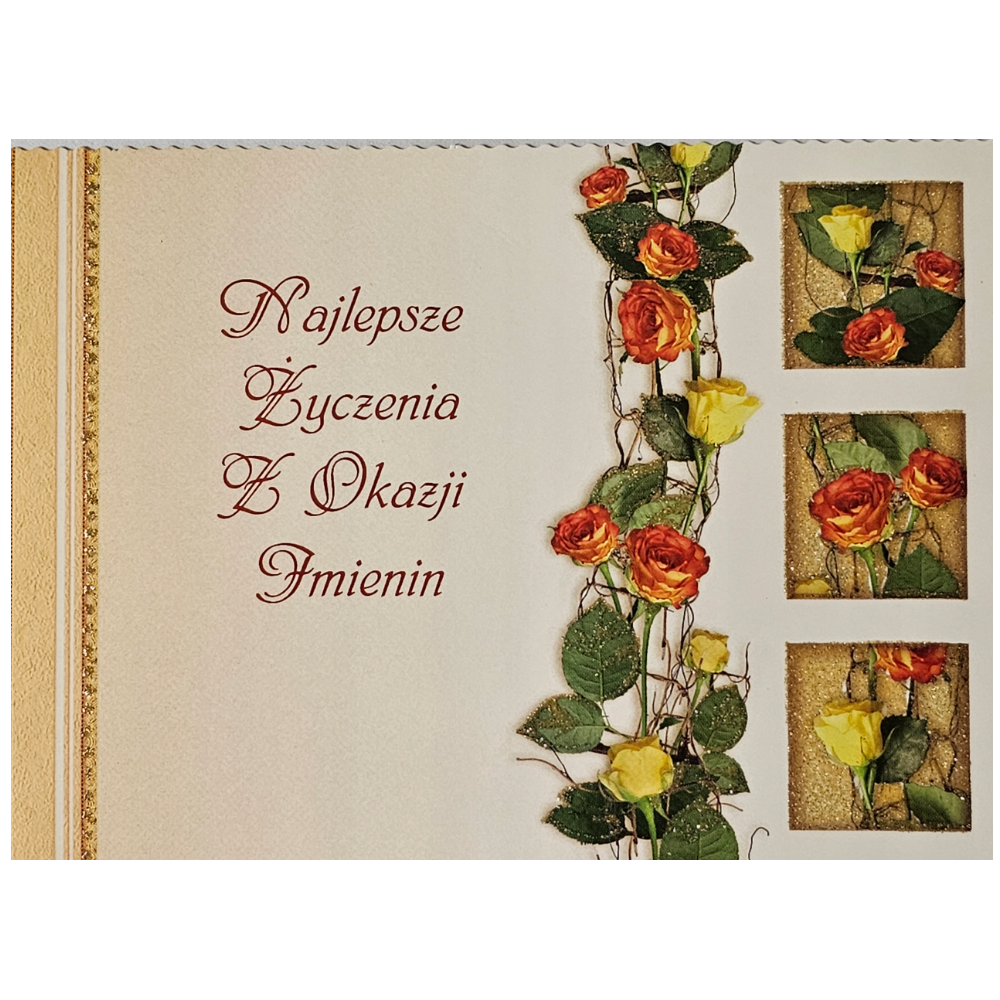pocztówki Pocztówka imieninowa CENA za 2 SZTUKI  14,8 cm *10,5 cm  13944762253