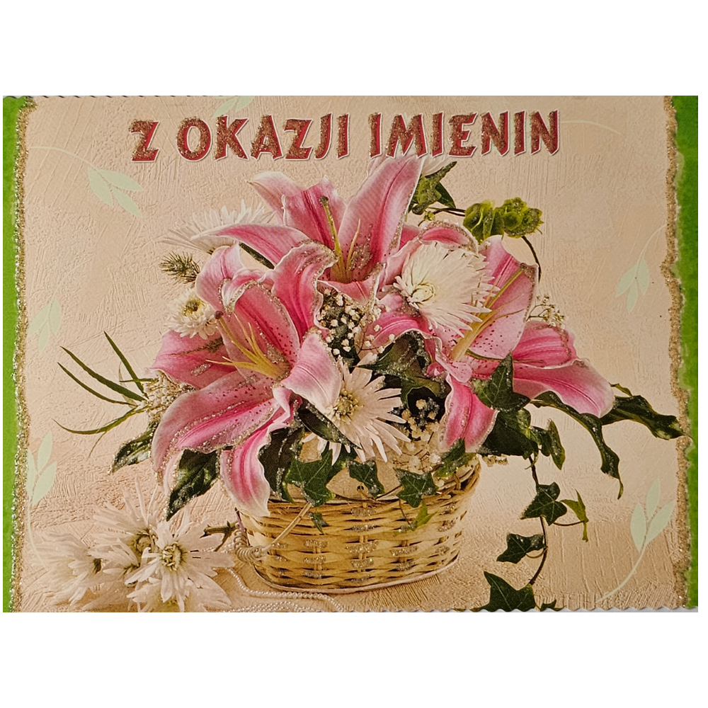 pocztówki Pocztówka imieninowa CENA za 2 SZTUKI  14,8 cm *10,5 cm  13944769070