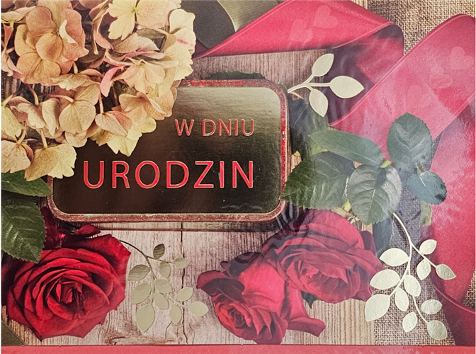 Kartki urodzinowe kartka urodzinowa karnet 12 cm *16,5 cm 14044489316