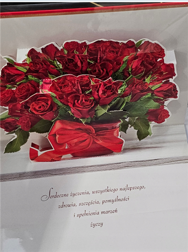 Kartki urodzinowe kartka urodzinowa karnet PRZESTRZENNA 13,8 cm *18,9 cm 14044525031