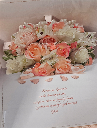 Kartki urodzinowe kartka urodzinowa karnet PRZESTRZENNA 13,8 cm *18,9 cm 14044526663