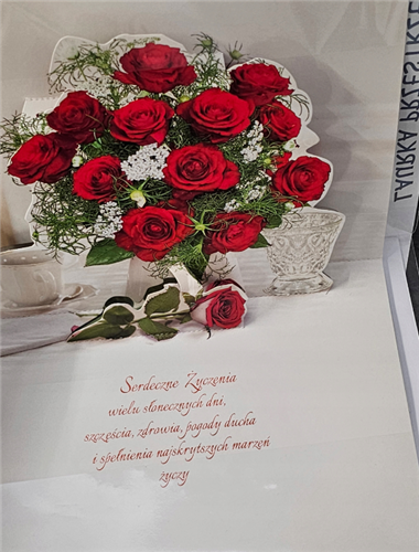 Kartki urodzinowe kartka urodzinowa karnet PRZESTRZENNA 13,8 cm *18,9 cm 14044528028