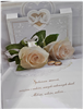 pamiątka na ślub, kartka na ślub PRZESTRZENNA  13,8 cm *18,9 cm 14044534412