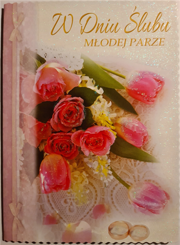 pamiątka na ślub, kartka na ślub 11,7 cm *16,3 cm 10823290618