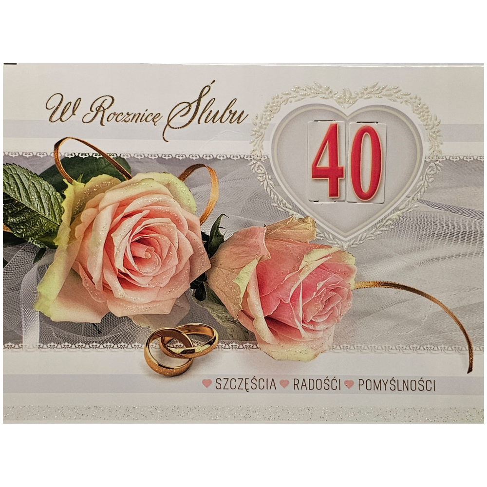 Kartki na rocznicę ślubu z wymiennymi cyframi  11,7 cm *16,50 cm 14044782839
