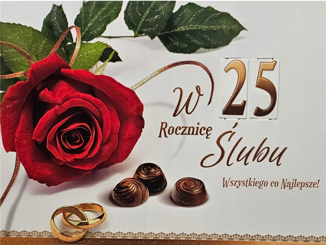 Kartki na rocznicę ślubu z wymiennymi cyframi    11,7 cm *16,50 cm 14044782371