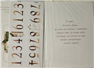 Kartki na rocznicę ślubu z wymiennymi cyframi  11,7 cm *16,50 cm 14044780212