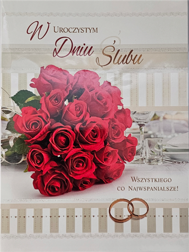 pamiątka na ślub, kartka na ślub PRZESTRZENNA 13,8 cm *18,9 cm14044541436