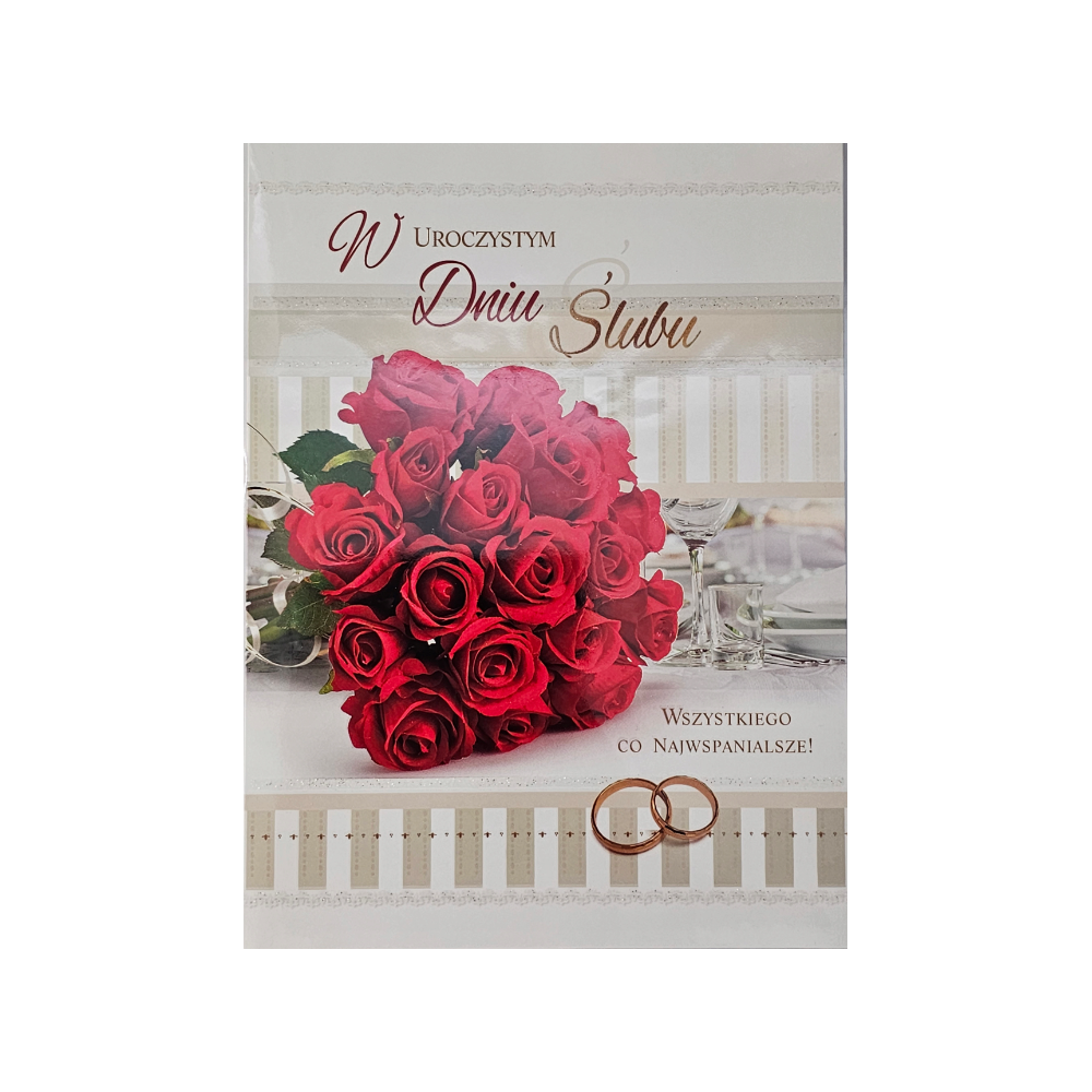 pamiątka na ślub, kartka na ślub PRZESTRZENNA 13,8 cm *18,9 cm14044541436