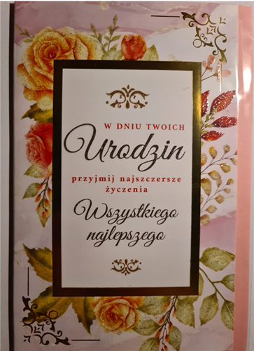 Kartki urodzinowe kartka urodzinowa WESOŁE Zabawna 13 cm *20,5 cm  10826819796