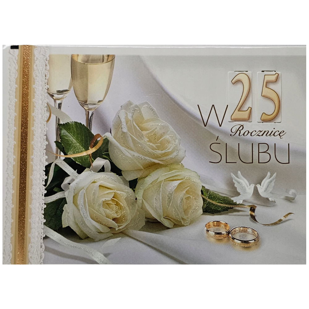 Kartki na rocznicę ślubu z wymiennymi cyframi   11,7 cm *16,50 cm 14044781509