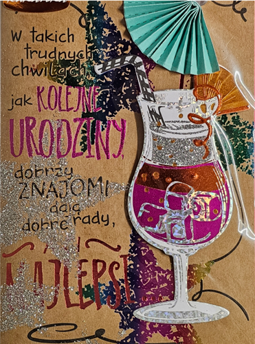 Kartki urodzinowe kartka urodzinowa WESOŁE Zabawna 11,7 cm *16,5 cm 14059727768