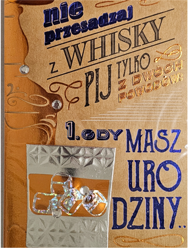 Kartki urodzinowe kartka urodzinowa WESOŁE Zabawna 11,7 cm *16,5 cm 16897831181