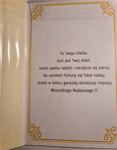 kartka urodzinowa na 30 lat 13 cm *20,5 cm 10826835632
