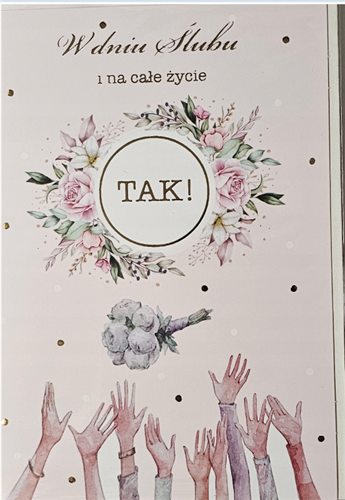 pamiątka na ślub, kartka na ślub, pocztówka ślubna  11,7 cm *16,5 cm14133247451
