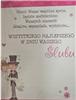 pamiątka na ślub, kartka na ślub, pocztówka ślubna  25 cm *35 cm 14133258175
