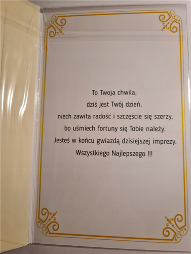 kartka urodzinowa na 30 lat 13 cm *20,5 cm 10826836765