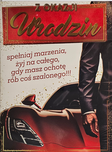 Kartki urodzinowe kartka urodzinowa WESOŁE Zabawna  14 cm *19 cm14189215311