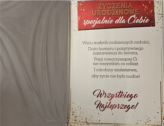 Kartki urodzinowe kartka urodzinowa WESOŁE Zabawna  14 cm *19 cm14189215311