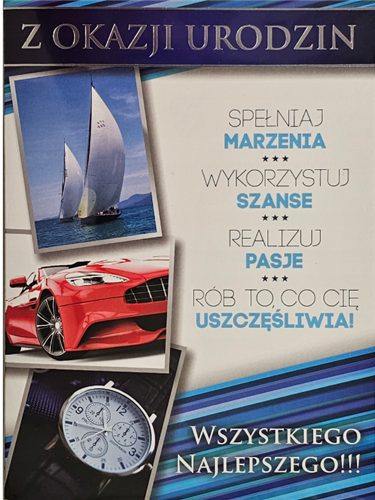 Kartki urodzinowe kartka urodzinowa WESOŁE Zabawna  14 cm *19 cm 14189213317