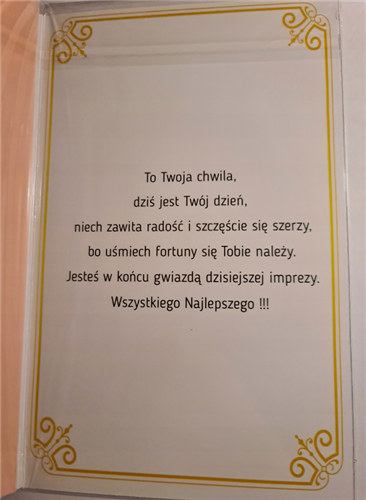 kartka urodzinowa na 40 lat  13 cm *20,5 cm 10826846181