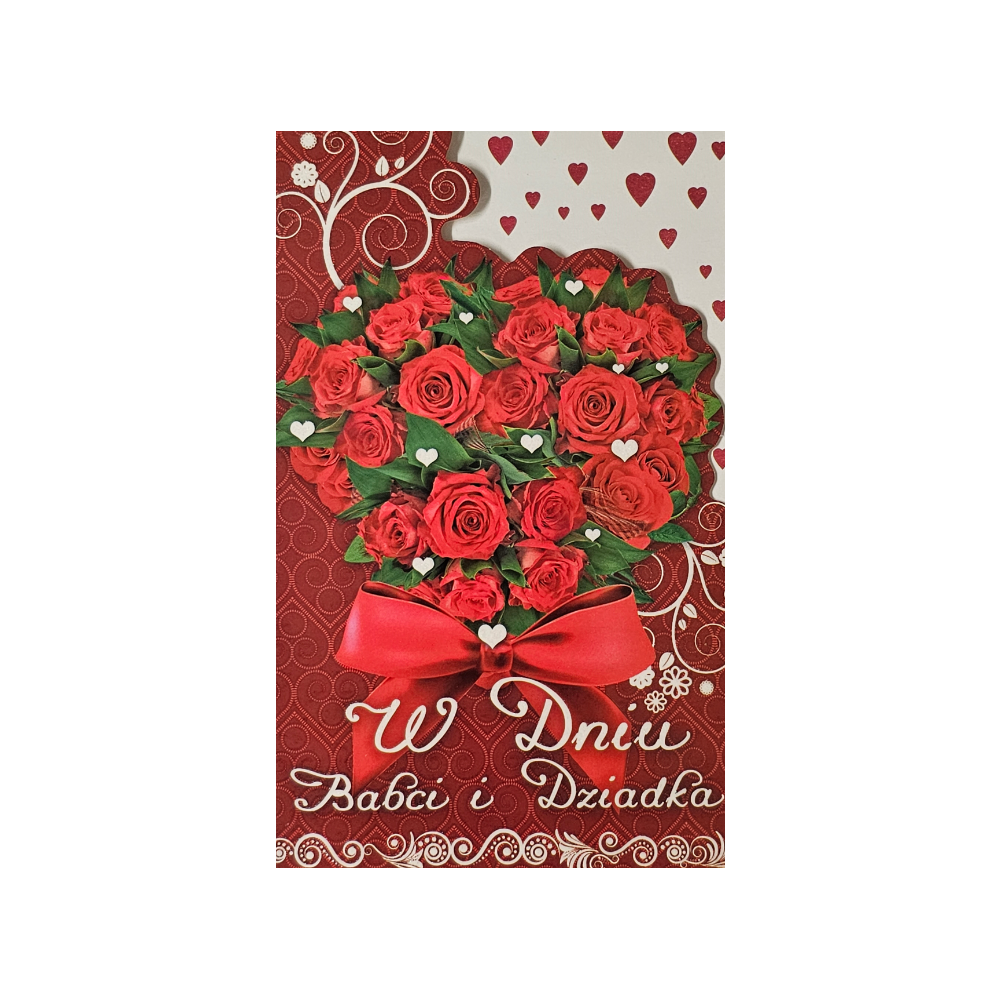 DZIEŃ BABCI kartka karnet NA DZIEŃ BABCI i DZIADKA  11,4 cm *19,2 cm14160488277