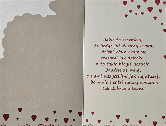 DZIEŃ BABCI kartka karnet NA DZIEŃ BABCI i DZIADKA  11,4 cm *19,2 cm14160488277