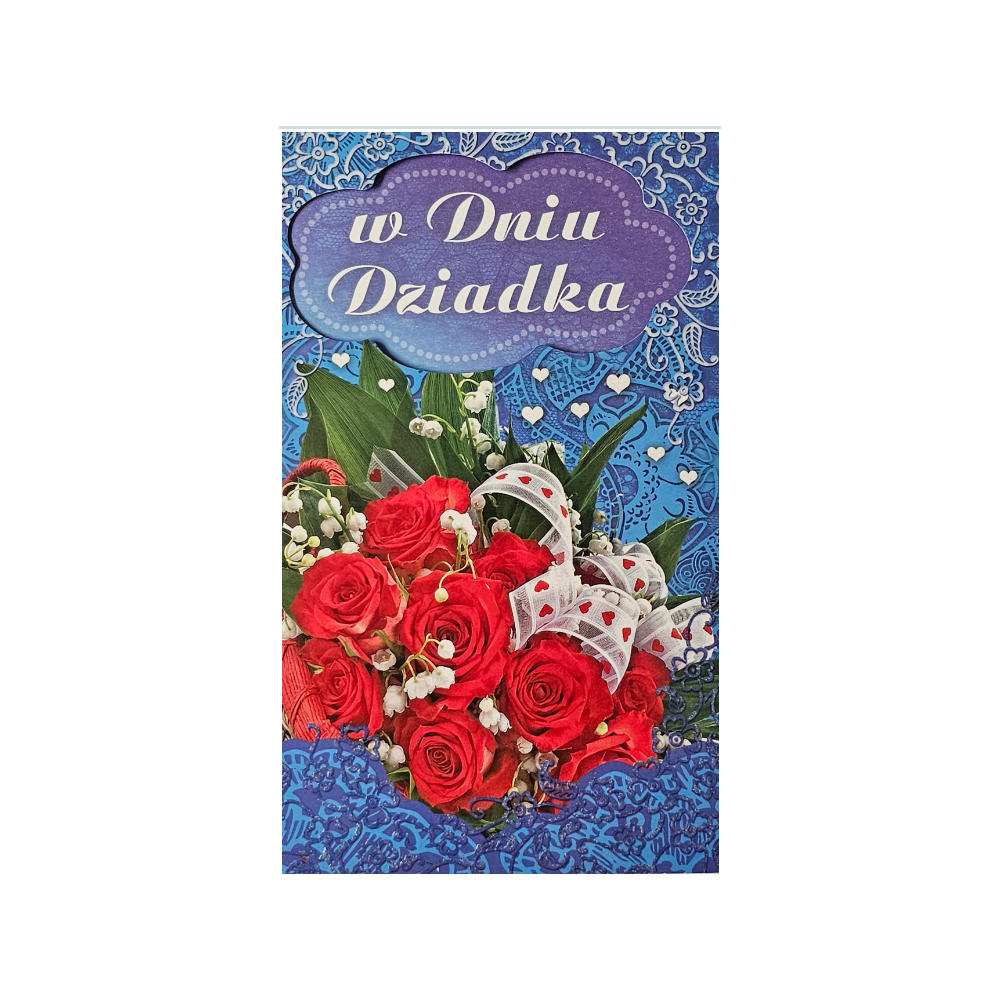DZIEŃ DZIADKA kartka karnet NA DZIEŃ DZIADKA 11,4 cm *19,2 cm 14160479111